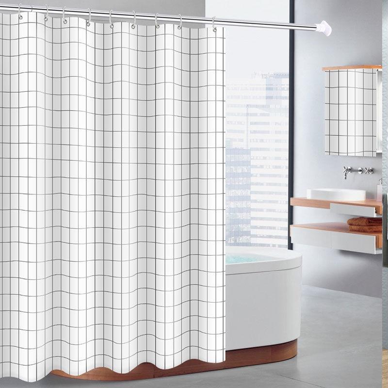 防水浴帘浴帘隔断浴帘套装浴帘布浴室浴帘卫生间防水浴帘防霉浴帘
