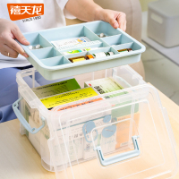 禧天龙(Citylong) X-6173 分层收纳箱8L蓝隔板