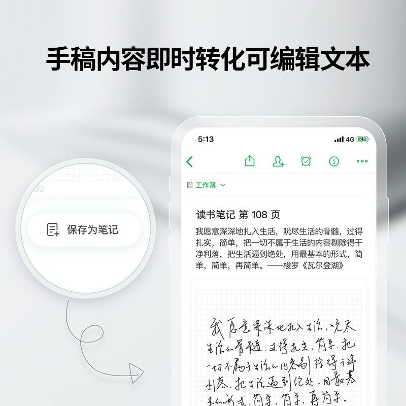 印象笔记everpen多功能智能笔智能本手写笔点阵笔书写同步手写本