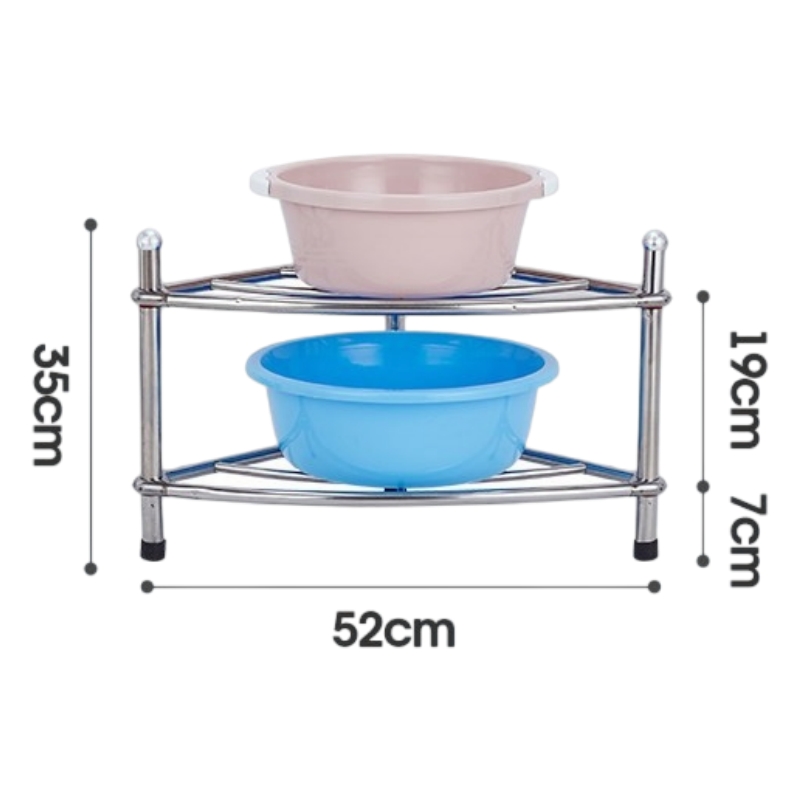 豫汉迎不锈钢脸盆架 不锈钢脸盆架二层个 多规格