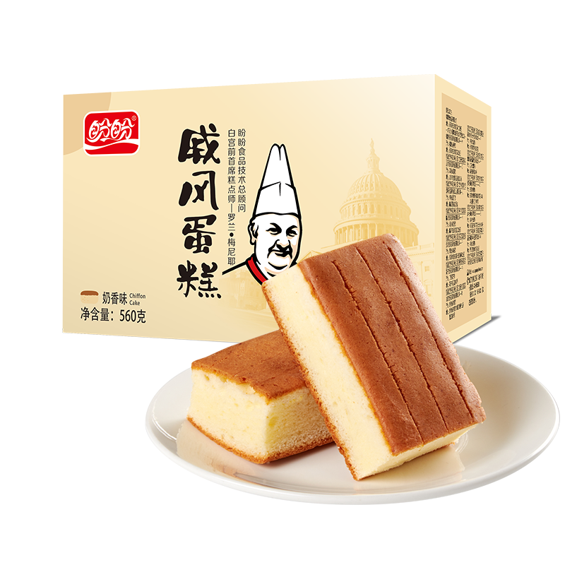 盼盼戚风蛋糕奶香味560g