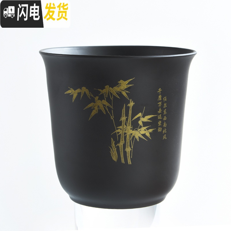 三维工匠陶瓷蝴蝶兰专用绿植绿萝吊兰创意简约大号多肉小花盆栽 JF-紫砂花盆-兰 11cm花盆容器
