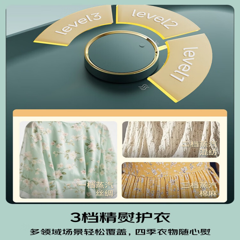 松下(Panasonic)立式挂烫机45g/min水箱3升家用手持熨烫机增压大蒸汽电熨斗魔术衣架NI-GWG070-G高清大图