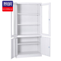 明 钢制文件柜铁皮柜办公资料档案柜员工柜0.7mm加厚白色大器械柜