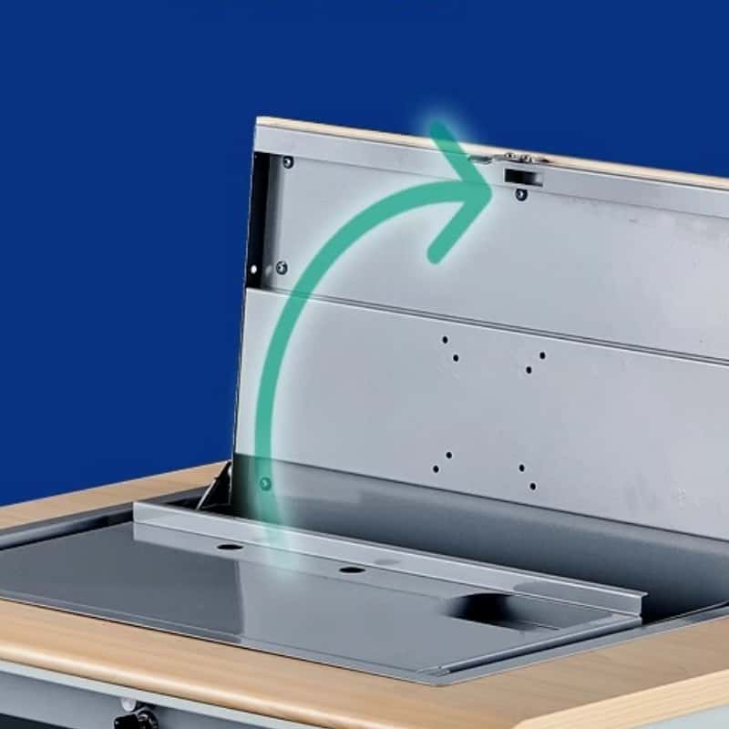 鑫木樽翻转电脑桌80cm张高清大图