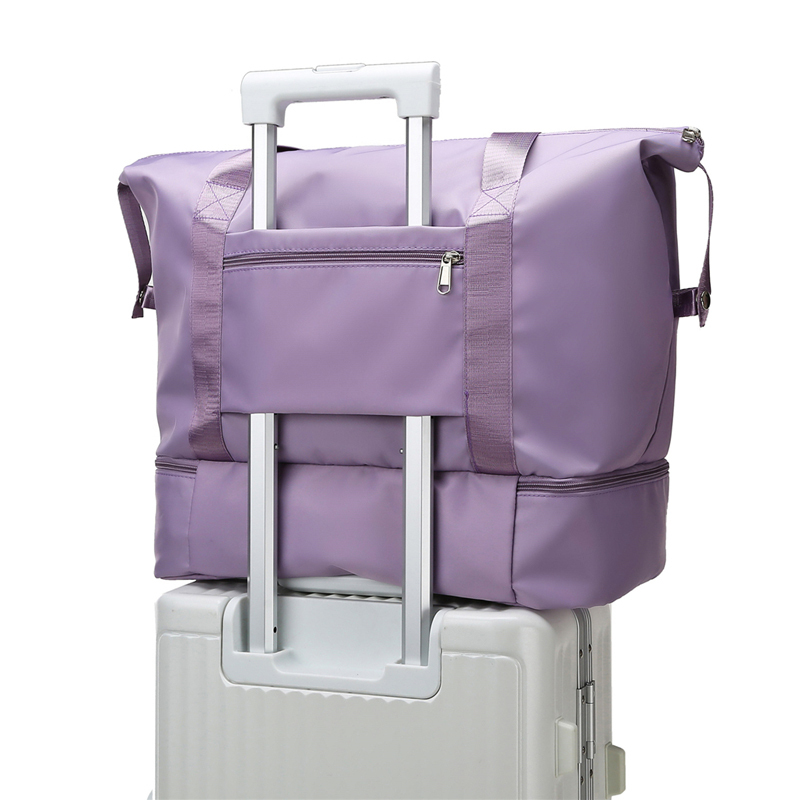 短途旅行包女独立鞋位行李袋大容量旅游出门多功能可套拉杆收纳袋