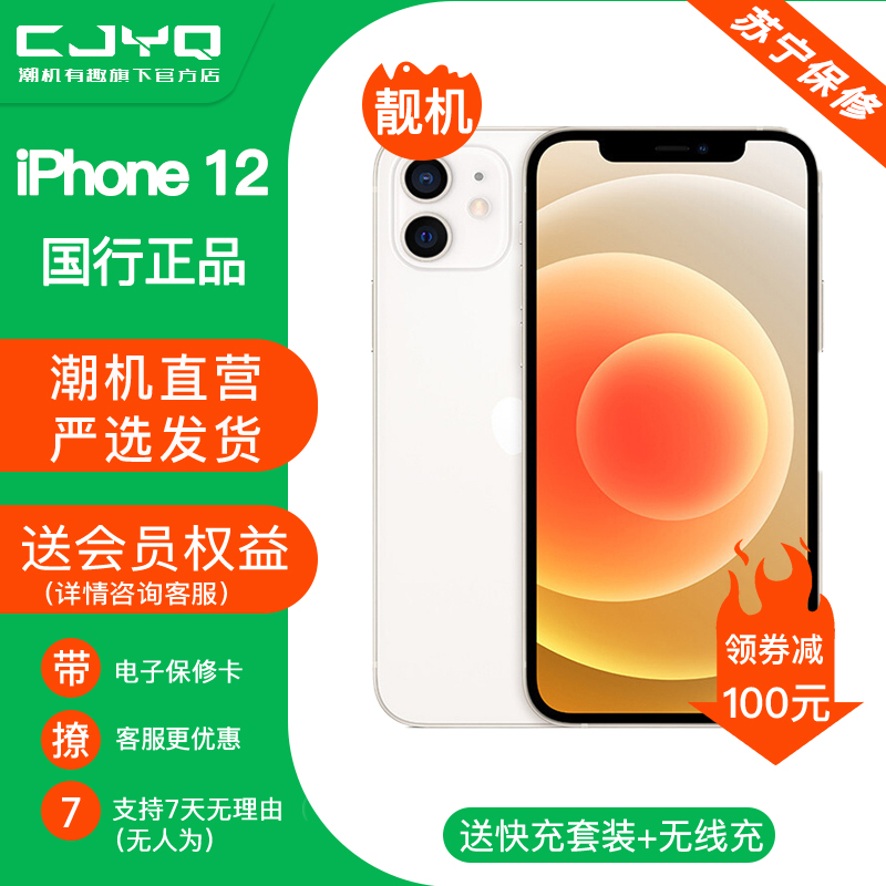 [二手99新] Apple iPhone 12 白色 64GB 二手苹果12手机 全网通 双卡双待 国行5G 正品手机