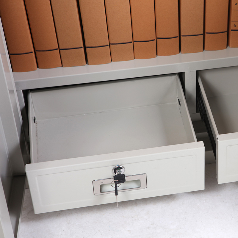 万尊 电子保密柜文件柜档案柜保险柜双保险密码柜电子锁通体双节柜高清大图