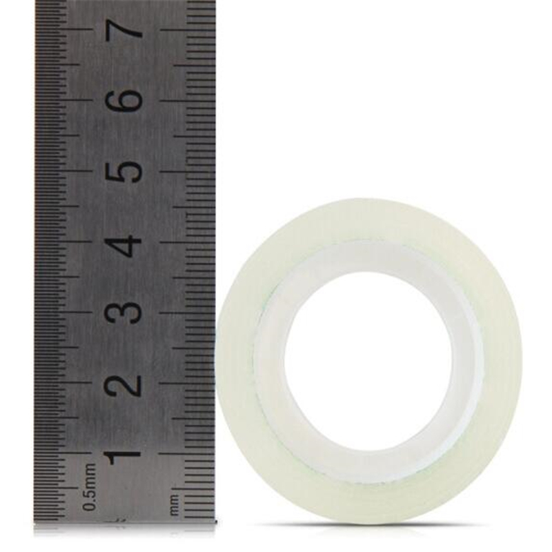 得力(deli)透明高粘易撕文具胶带 12mm*18m 6卷/筒装 30029