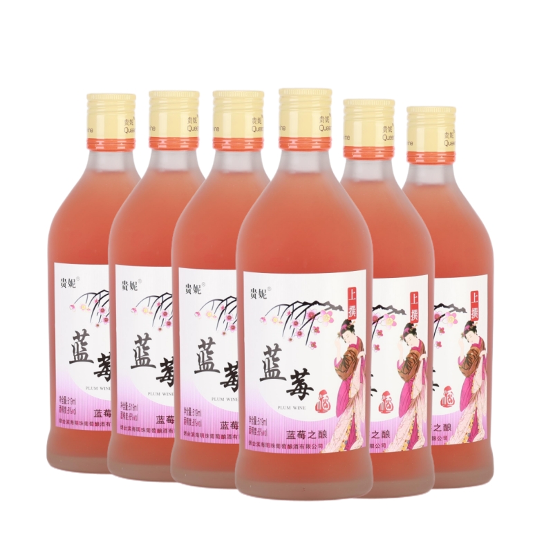 三口味 贵妮青梅酒杨梅酒蓝莓酒青梅之酿杨梅之酿蓝莓之酿果酒 蓝莓*6
