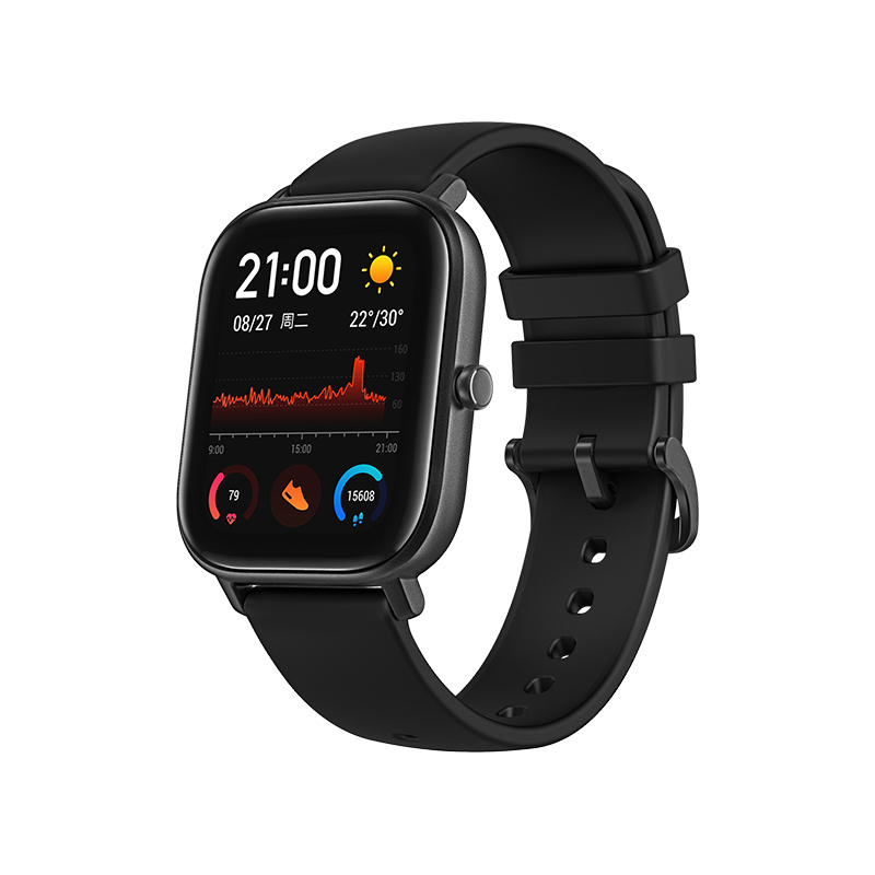 Amazfit GTS 智能手表 运动手表 14天续航 GPS 50米防水 NFC 曜石黑