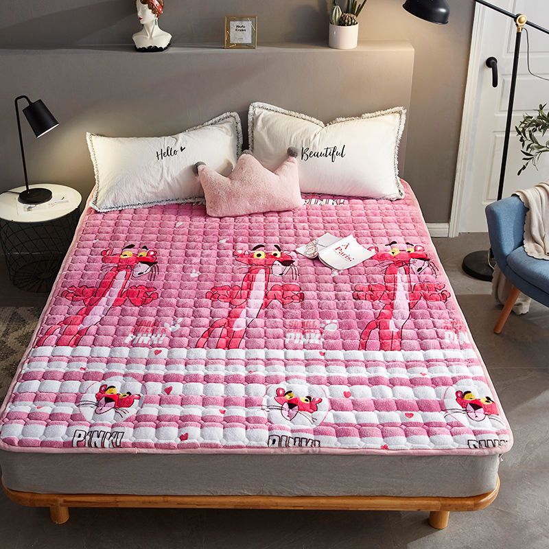 sleepybear法兰绒床垫子毛毯冬天加厚双人垫被床褥子薄15米18铺床褥子