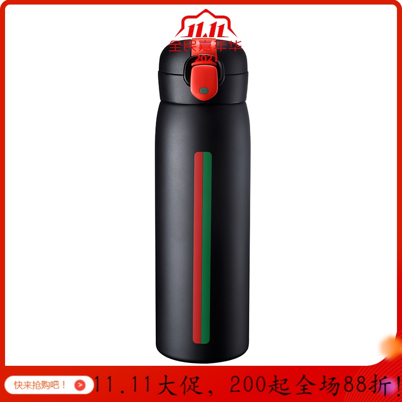 美帮汇个性潮流弹跳盖保温杯情侣创意欧式女学生水杯大容量便携杯子高清大图