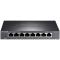 TP-LINK TL-SG2008MP 8口全千兆POE供电交换机云管理VLAN隔离57W企业级监控摄像头网线供电
