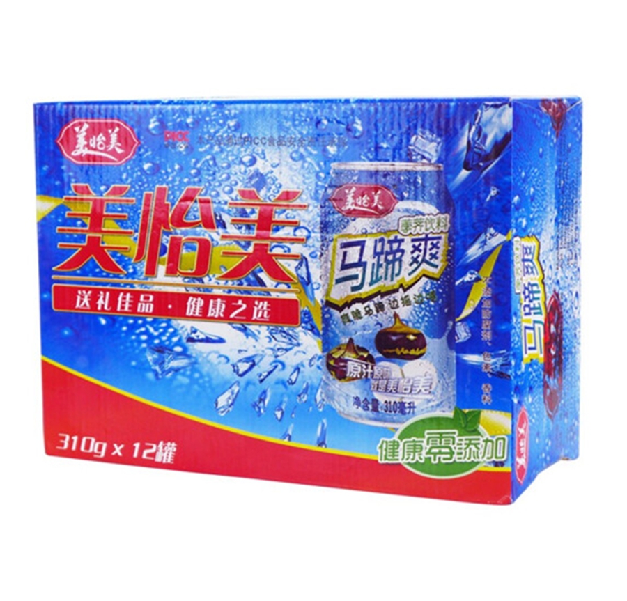 美怡美马蹄爽荸荠饮料果汁310ml*12瓶