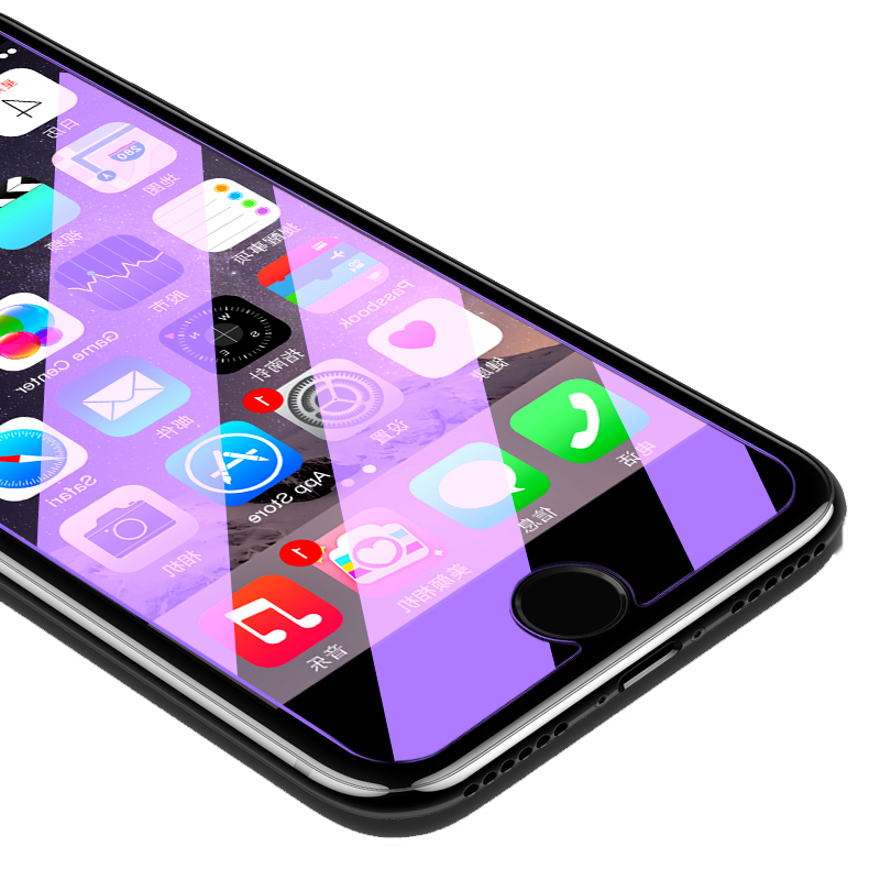轻万适用苹果8plus钢化膜iphone7p全屏apple抗蓝光玻璃贴膜高清大图