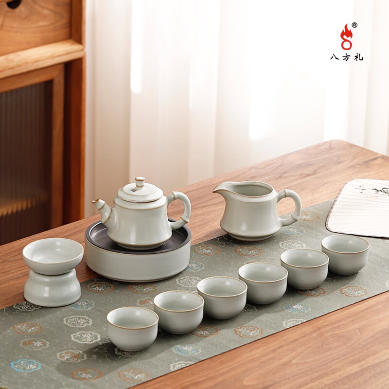 八方礼 步步高升11入茶具(豆黄) BFL2023-5高清大图