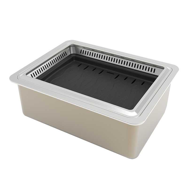 KOMPAC安派 ADF-12H31 下排烟方电烤炉 1200W 烤肉炉 韩式烤炉 无烟电烤炉 家用商用两相宜