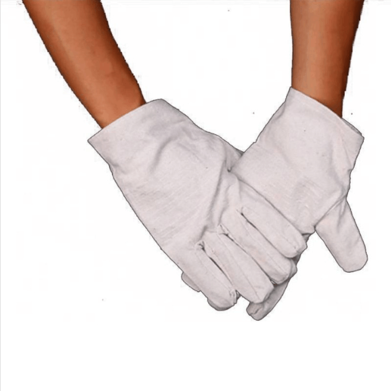 卓凡舒 帆布手套 白甲双层24线 双图片