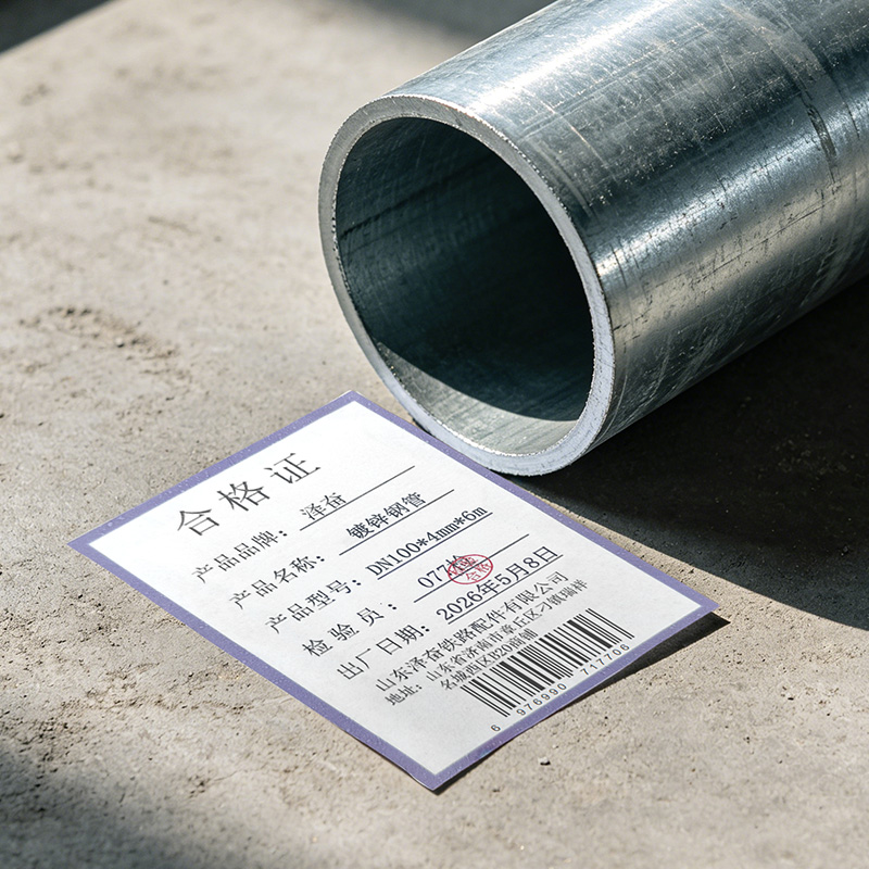 泽奋 镀锌钢管 DN100*4mm*6m 根高清大图