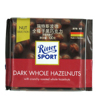 瑞特斯波德全榛子黑巧克力100g