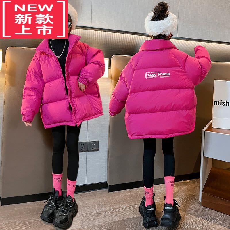 可莉允女童面包服冬装外套2022新款洋气羽绒棉服中大儿童加厚秋冬季大衣图片