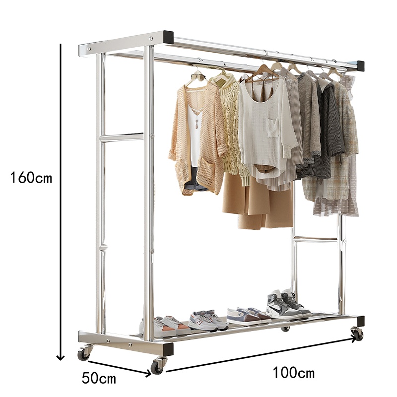 珂攸洋单层移动晾衣架个高清大图