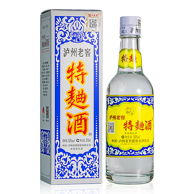 泸州老窖 特曲60版 52度375ml*1瓶 浓香型白酒