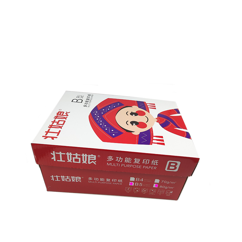 壮姑娘B5 80g多功能复印纸 8包/箱/500张/包/4000张高清大图