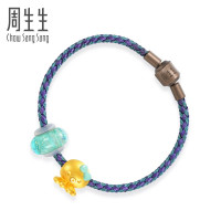 周生生(CHOW SANG SANG)黄金足金Charme串珠系列Murano Glass八爪鱼手链91227B定价