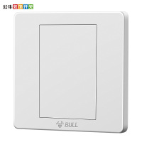 公牛(BULL)开关插座 G07B101暗装86型通用防火白板空白面板插座盖板空面板白盖板
