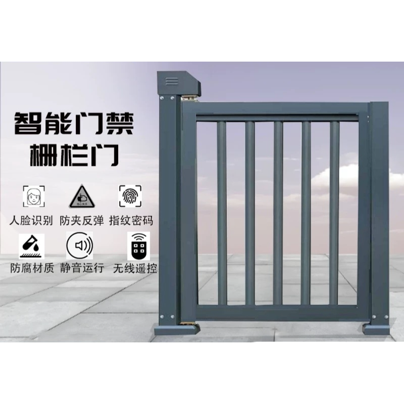诚智旺 铝合金电动小门 人脸识别/套高清大图