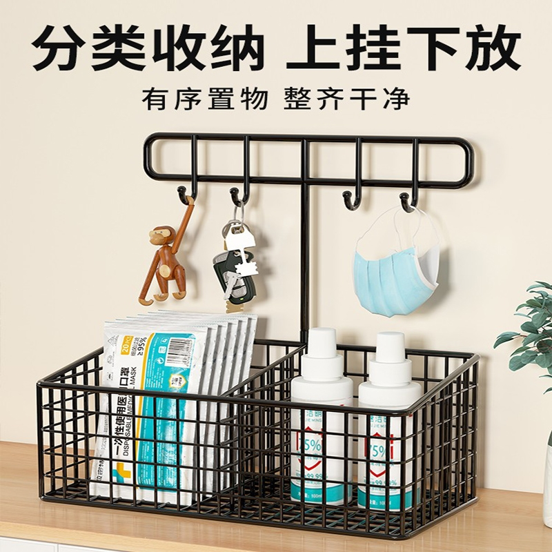 收纳盒壁挂玄关钥匙收纳摆件挂架时光旧巷桌面门口进门入户鞋柜置物架