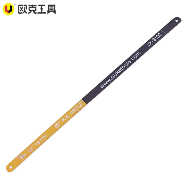 欧克 锯弓替换锯条钢锯架用300mm 软性18牙OK-9102/根 软性18牙OK-9102