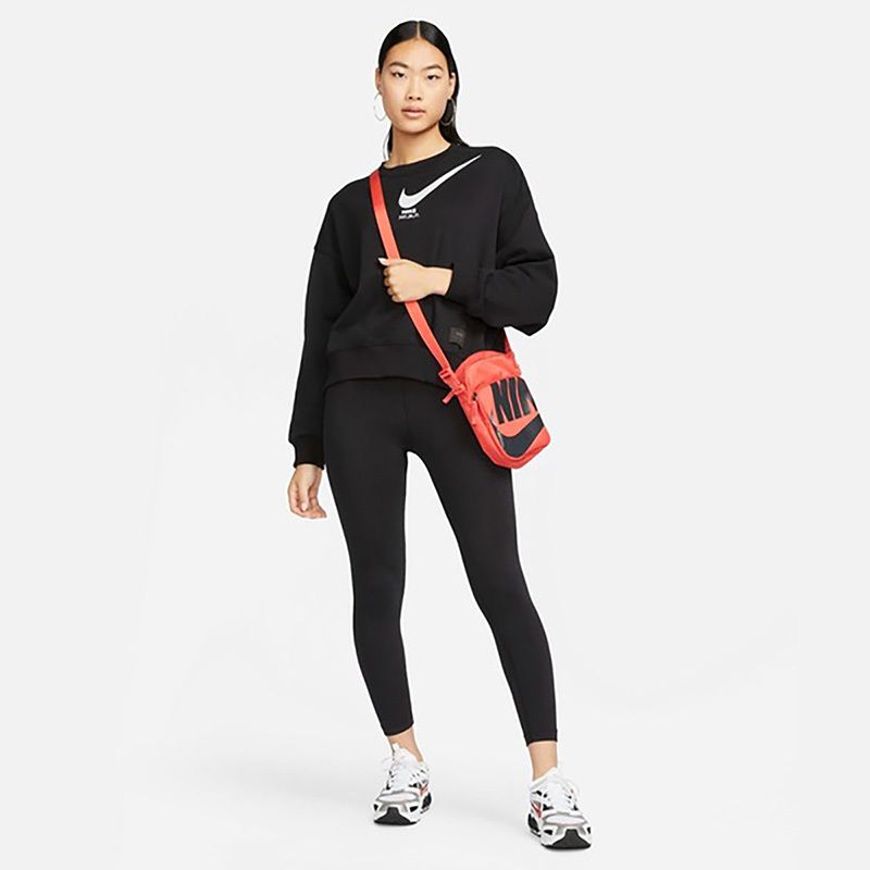 nike耐克女子卫衣针织圆领宽松大勾子运动休闲套头衫dv8019010