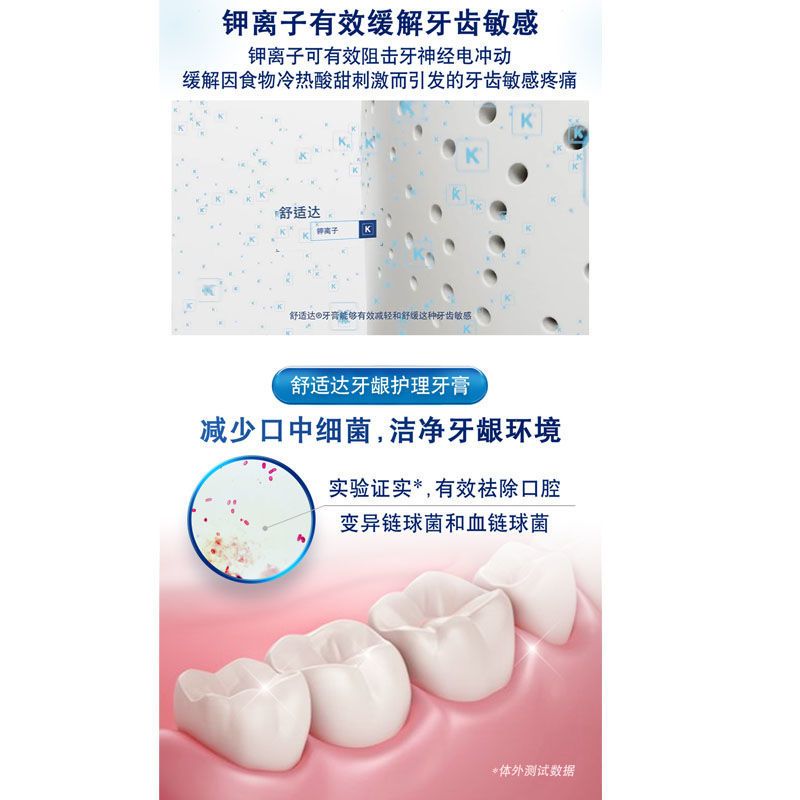 舒适达牙龈护理牙膏3支共300g舒缓牙齿敏感冷热酸甜疼痛呵护牙龈 牙龈100g3支