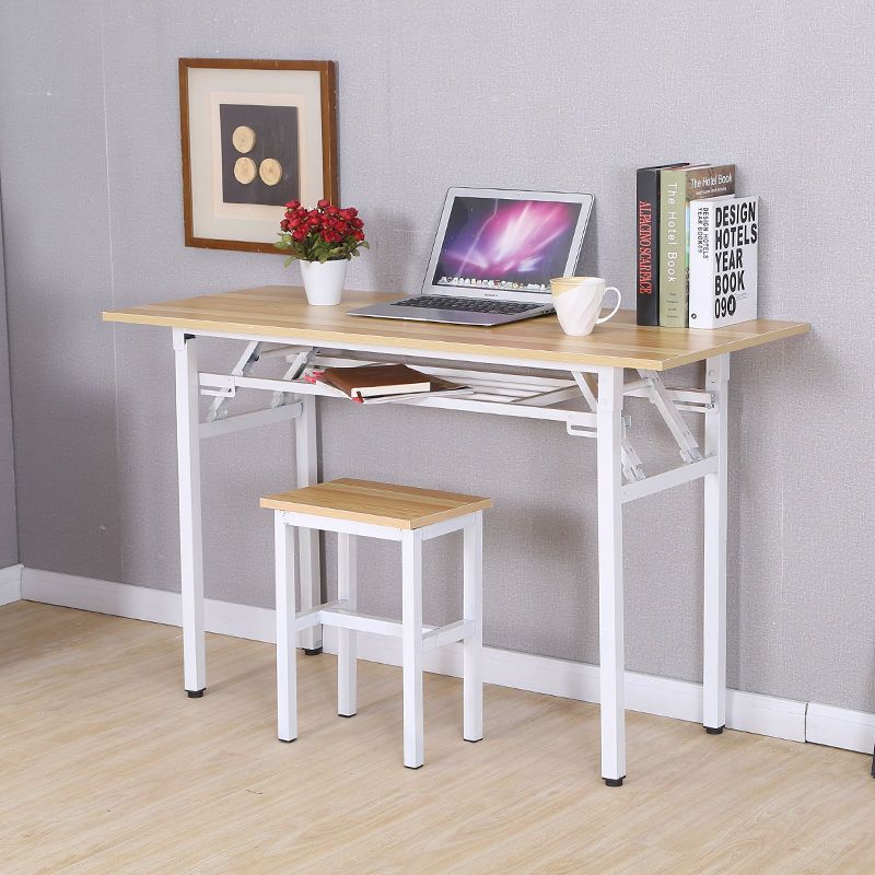 橡白色34长24宽45高折叠简易课桌长桌子培训桌长条折叠餐桌电脑桌书桌