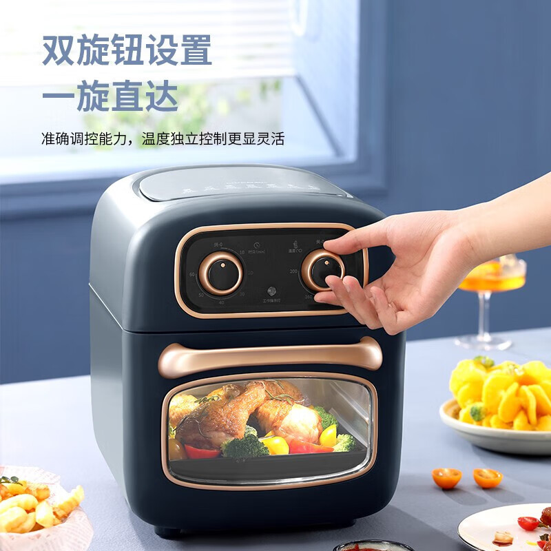 利仁(Liven) 空气炸锅 家用7L 大容量多功能全自动 可视+不用翻面 LPKZ-J7006高清大图