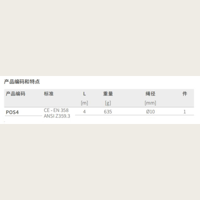 加安和诺可调定位绳Climber-POS4高清大图
