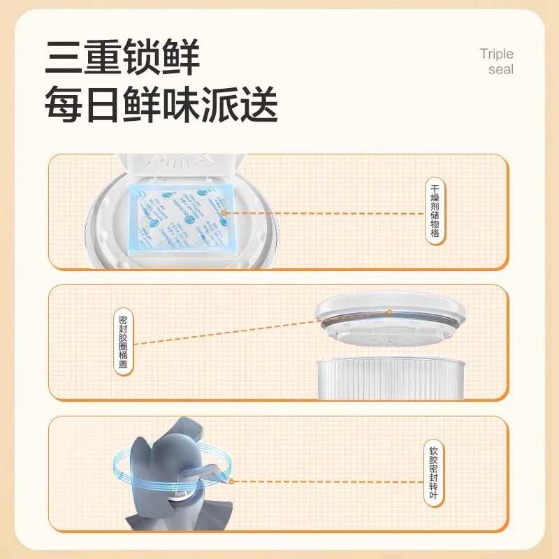 松下宠物智能喂食器CP-JNF01-W高清大图