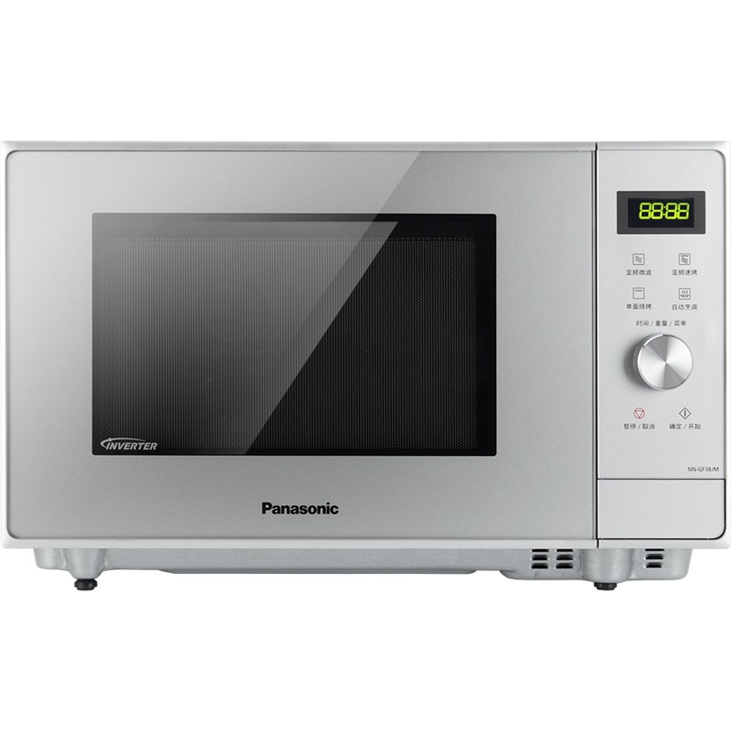 panasonic松下微波炉家用智能变频多功能大火力烧烤银色