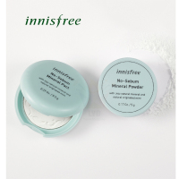 innisfree 悦诗风吟 新薄荷控油矿物粉饼 持久定妆 干粉饼 蜜粉 控油平衡 白色透明 8.5g 控油款