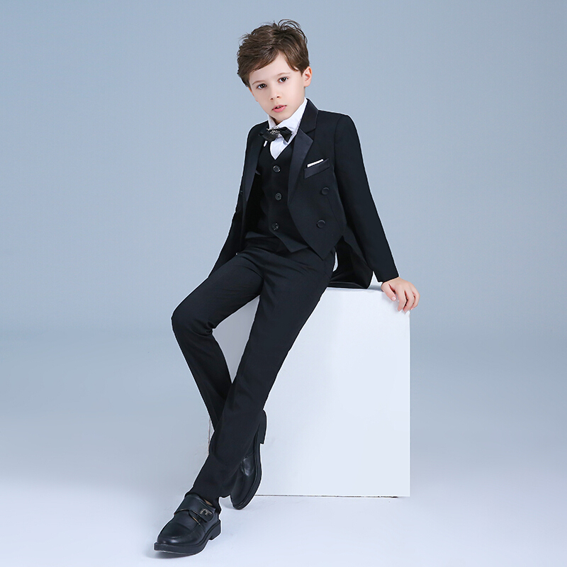 迪鲁奥diluao燕尾服儿童燕尾服男童礼服花童西装指挥服主持人套装小孩