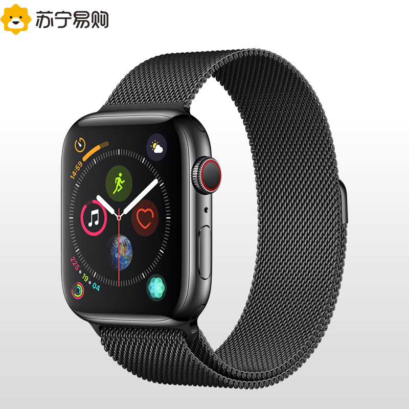 Apple Watch Series4 智能手表 GPS+蜂窝网络款 40毫米 深空黑色不锈钢表壳搭配深空黑色米兰尼斯表带