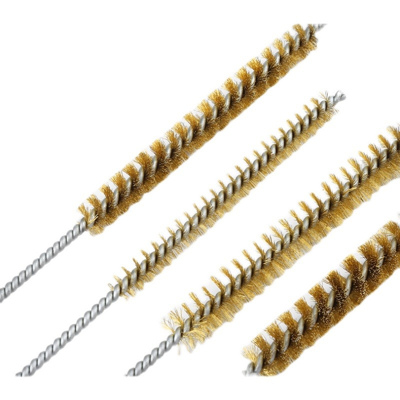 试管刷钢丝铜丝刷内孔清理打磨去毛刺刷缝隙通孔刷工业毛刷管道刷