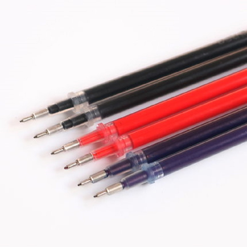 得力6901中性笔芯签字笔芯 水笔芯0.5mm 中性笔芯 红笔芯 一只装 长宽高:131*5.5*5.5mm 得力