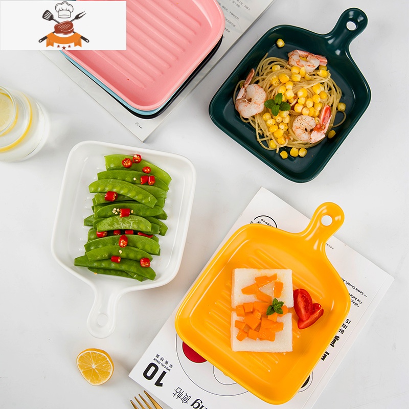 敬平盘子创意网红盘子菜盘家用北欧餐具早餐碟子烤碗烤箱专用焗饭烤盘高清大图