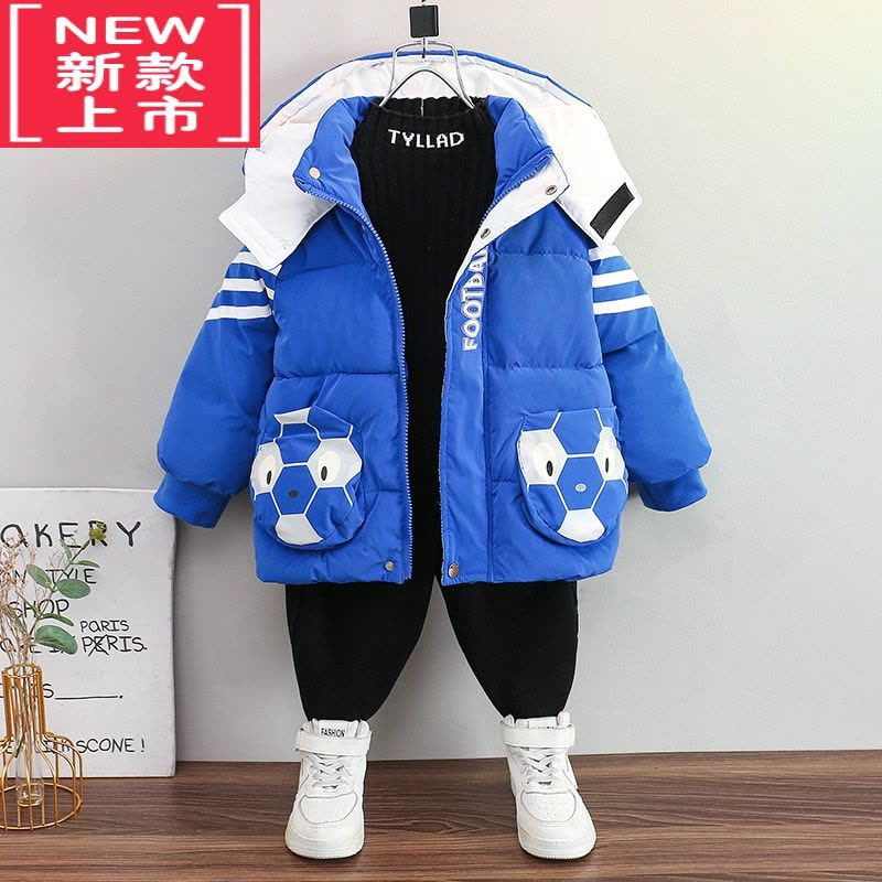 可莉允儿童棉服男童冬季外套2022新款加厚宝宝冬装小童洋气童装羽绒棉衣图片