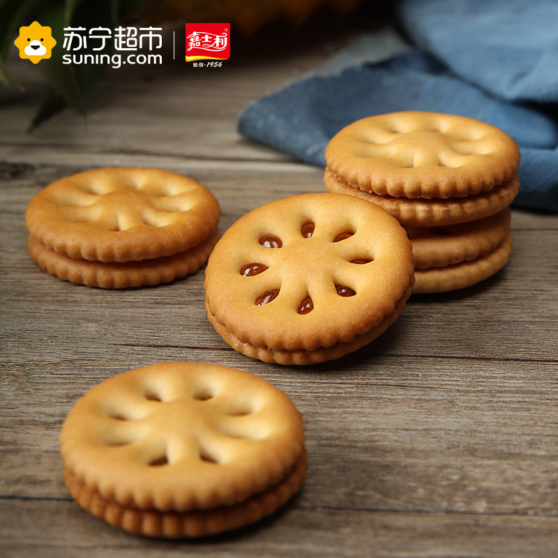 嘉士利果乐果香凤梨味果酱夹心饼205g