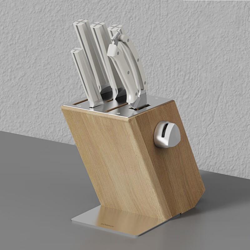 康巴赫(KBH)勋章系列刀剪套装组合全套家用厨房骨刀切片刀水果刀剪刀康巴赫勋章系列黑色6件套